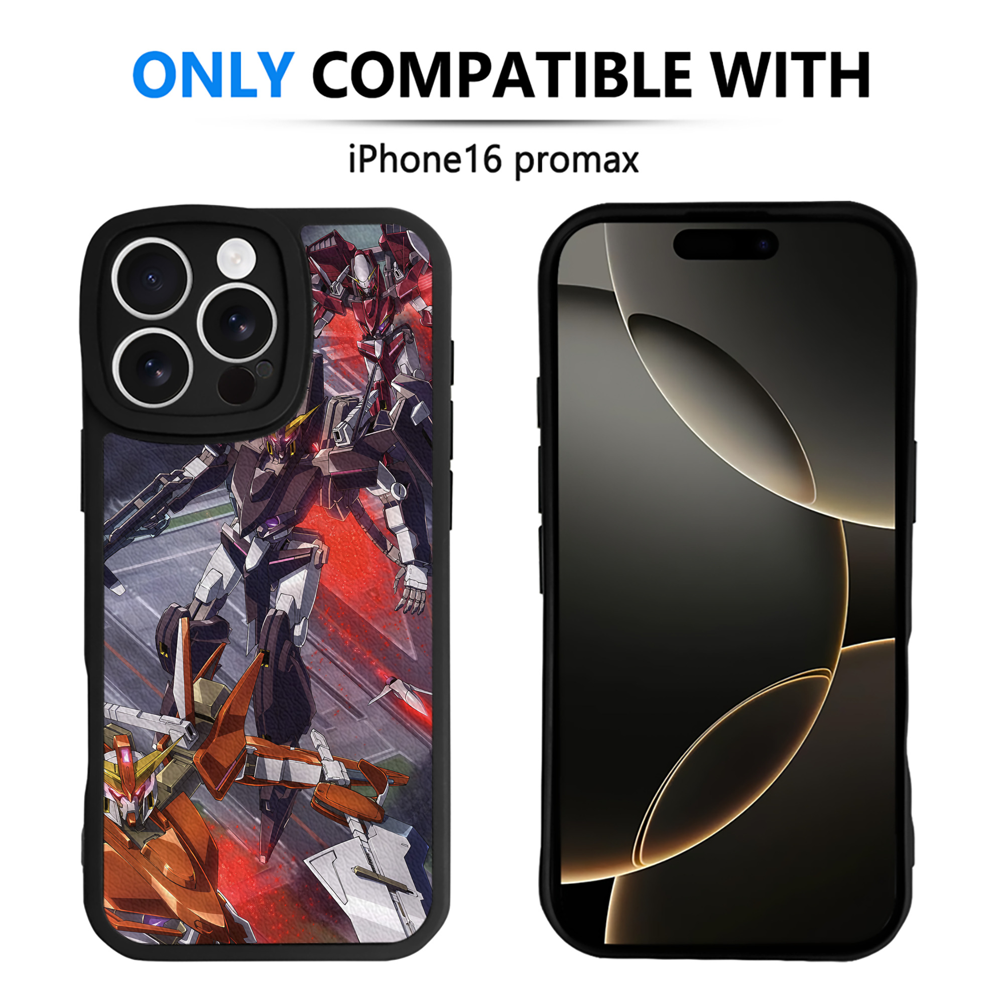 （画像用） 機動戦士ガンダム Mobile Suit Gundam 【iPhone 16シリーズ対応】シリコンスマホケース（レザー調） 材質：シリコン